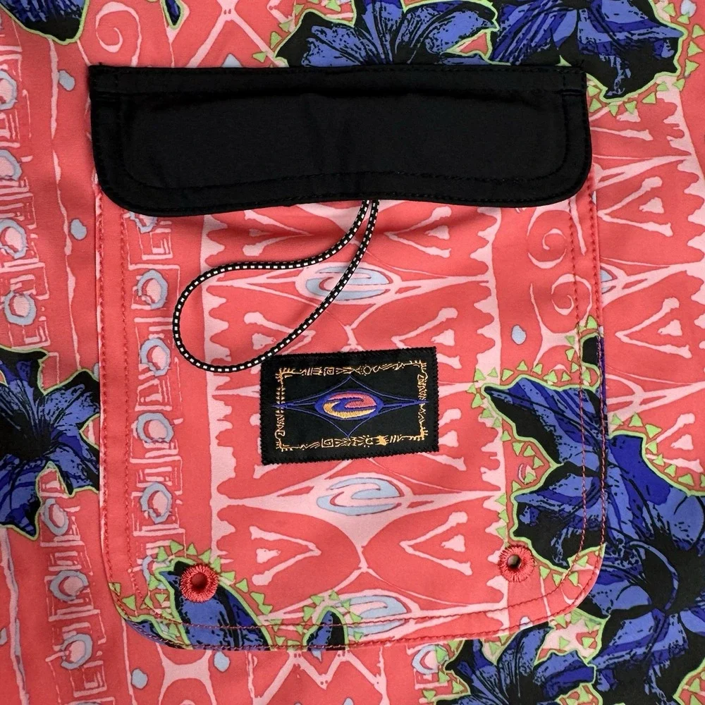 Rip Curl Mirage Ultimate stretch Board Shorts pink Men's 31 Swim Trunks Flower